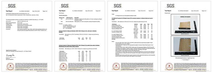 spc flooring Certificate